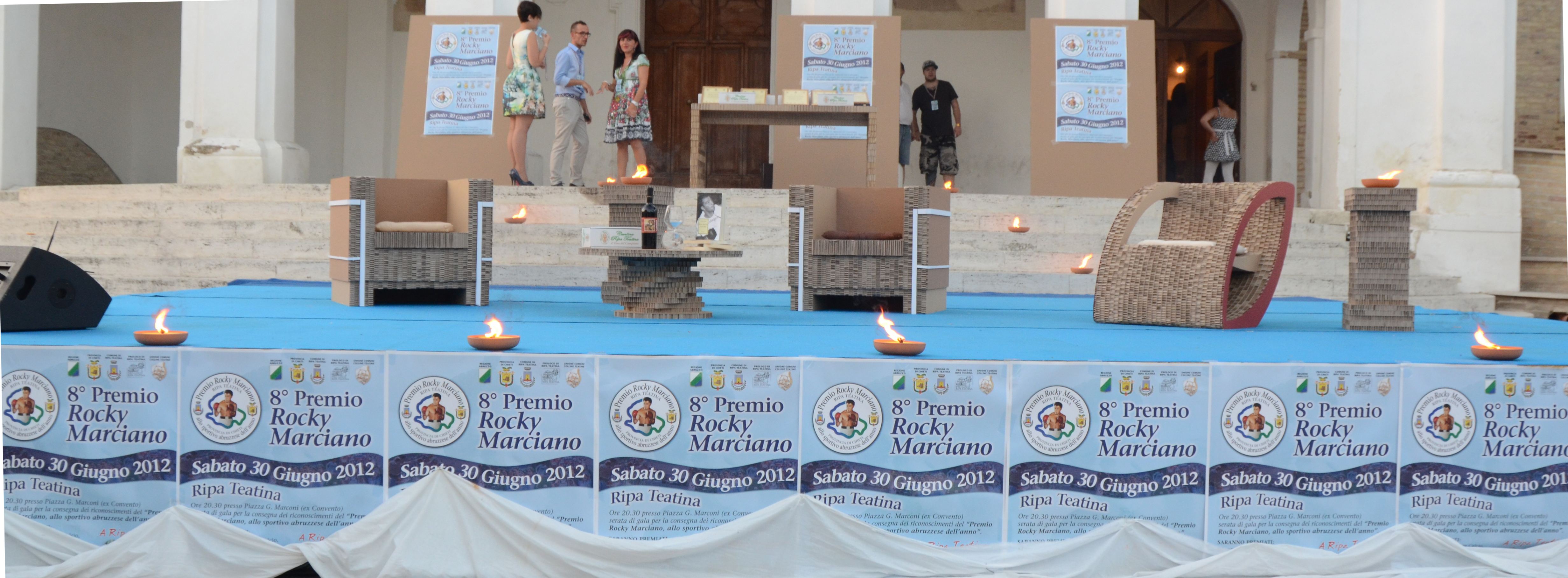 Allestimento per il premio Rocky Marciano 2012