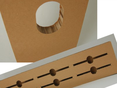 Panels manufactured with hollow punch